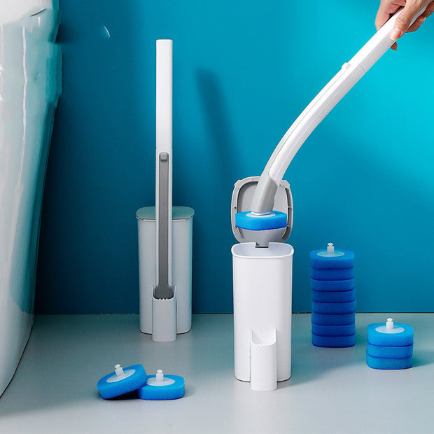 Replaceable Brush Head Toilet Brush Bathroom No Dead Corner