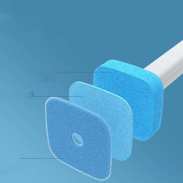 Replaceable Brush Head Toilet Brush Bathroom No Dead Corner