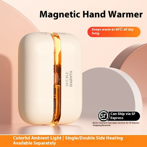Magnetic Hand Warmer Rechargeable Mini-portable Heating