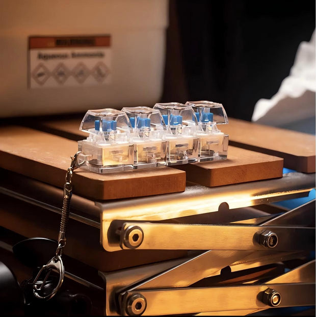 Transparent Fingertip Keyboard Keychain, To Press Key, Porta