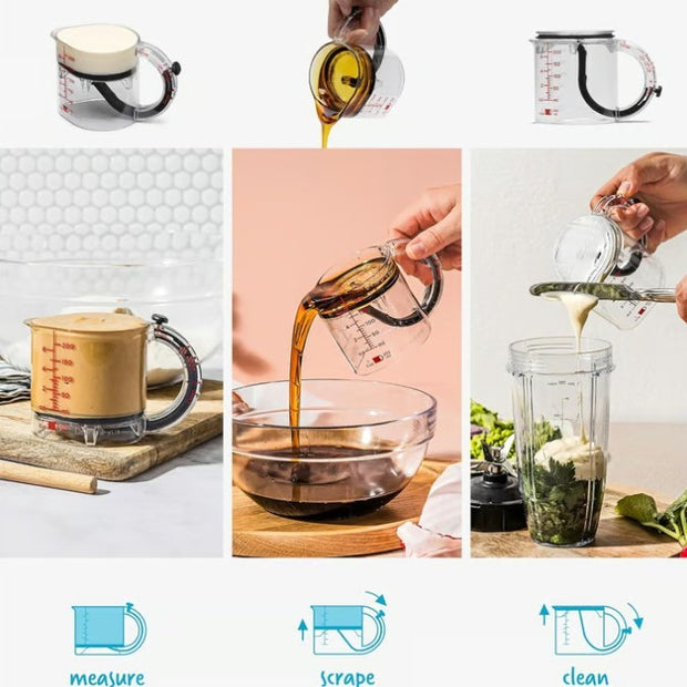 One-piece Adjustable Measuring Cup