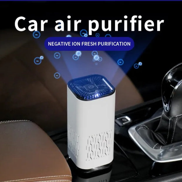 Car Air Purifier Portable Negative Ion Generator Remove Form