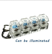 Transparent Fingertip Keyboard Keychain, To Press Key, Porta