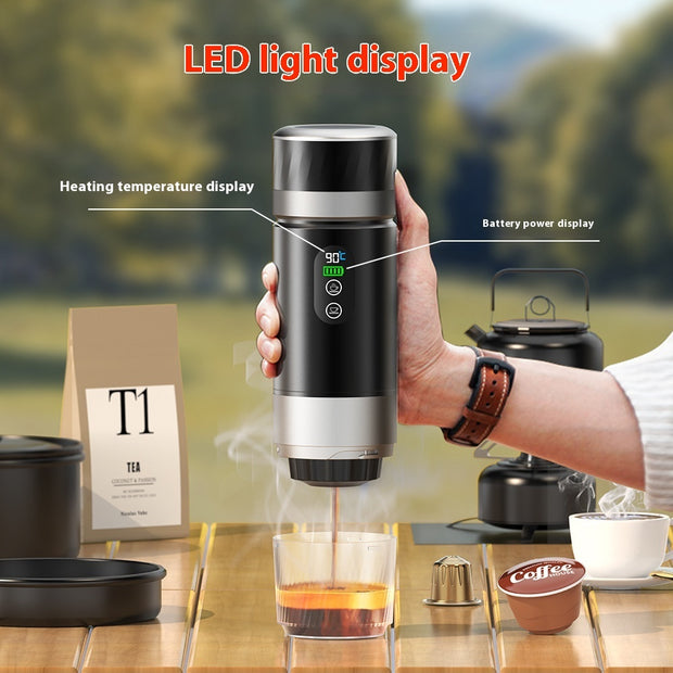 Portable Household Small American Pressure Heating Coffee Machine
