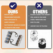 Transparent Fingertip Keyboard Keychain, To Press Key, Porta